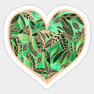 GREEN LEAVES Sticker